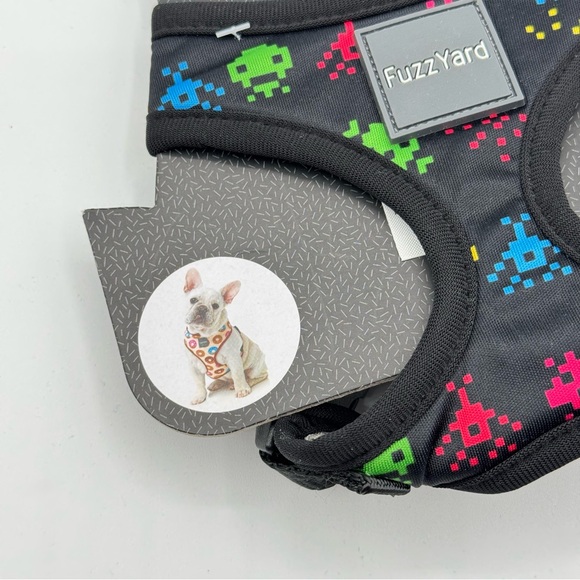 Fuzz Yard Arcade Game Print Dog Harness Dog’s Size XS - Picture 3 of 5